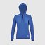 Sudadera capucha clásica mujer color azul royal